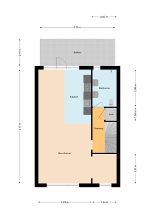 Floor plan - Aalsterweg 105a, 5615 CD Eindhoven 